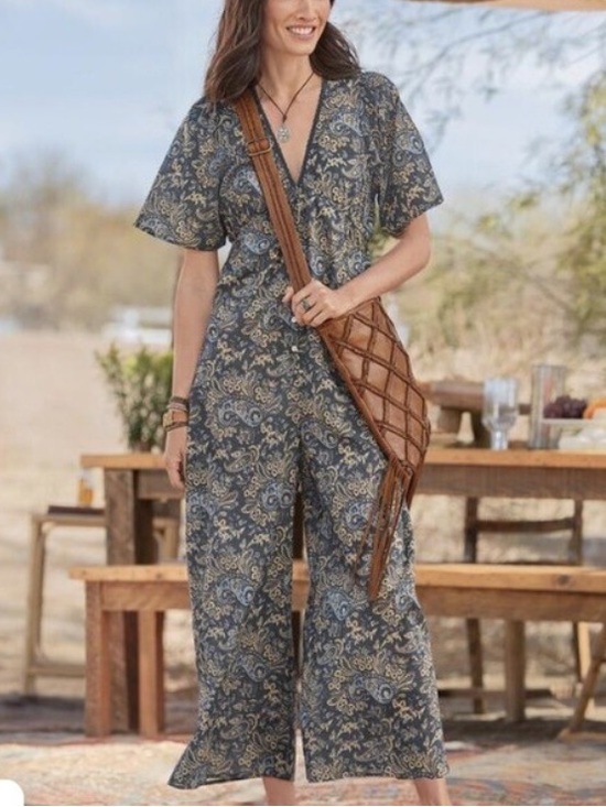 Sundance Pants - SUNDANCE Paisley Daybreak Jumpsuit New! size Medium